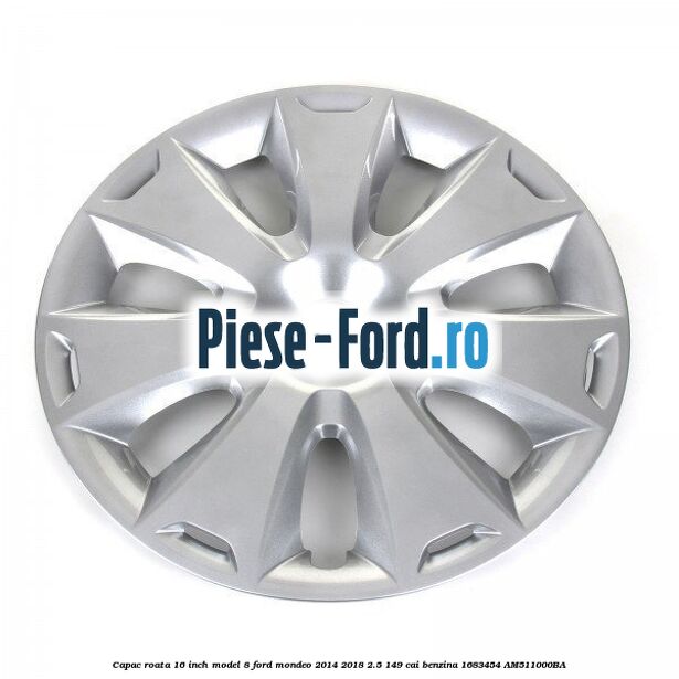 Capac roata 16 inch model 8 Ford Mondeo 2014-2018 2.5 149 cai benzina #2D9D9076BB