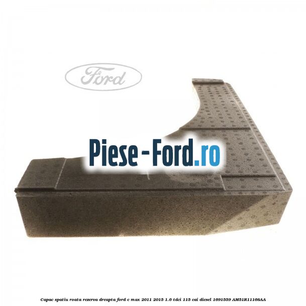 Capac spatiu roata rezerva, dreapta Ford C-Max 2011-2015 1.6 TDCi 115 cai diesel #4995F50BCE
