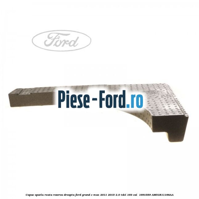 Capac spatiu roata rezerva, dreapta Ford Grand C-Max 2011-2015 2.0 TDCi 163 cai  #E0543CCFEC