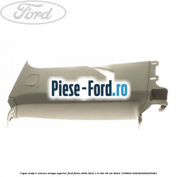 Capac radio bord Ford Fiesta 2008-2012 1.6 TDCi 95 cai diesel
