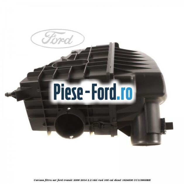 Bucsa carcasa filtru aer inferioara model 2 Ford Transit 2006-2014 2.2 TDCi RWD 100 cai diesel