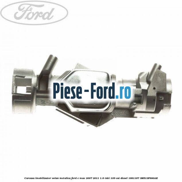 Capac inferior coloana directie sistem keyfree Ford C-Max 2007-2011 1.6 TDCi 109 cai diesel
