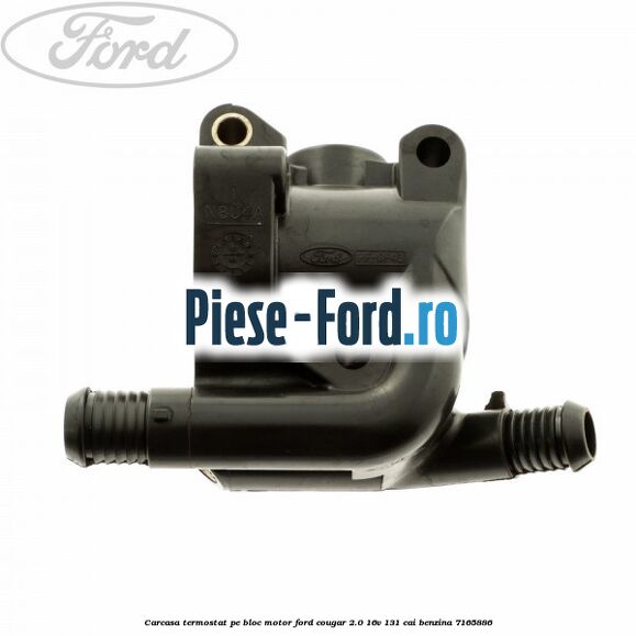 Carcasa termostat pe bloc motor Ford Cougar 2.0 16V 131 cai #D63B4BE571