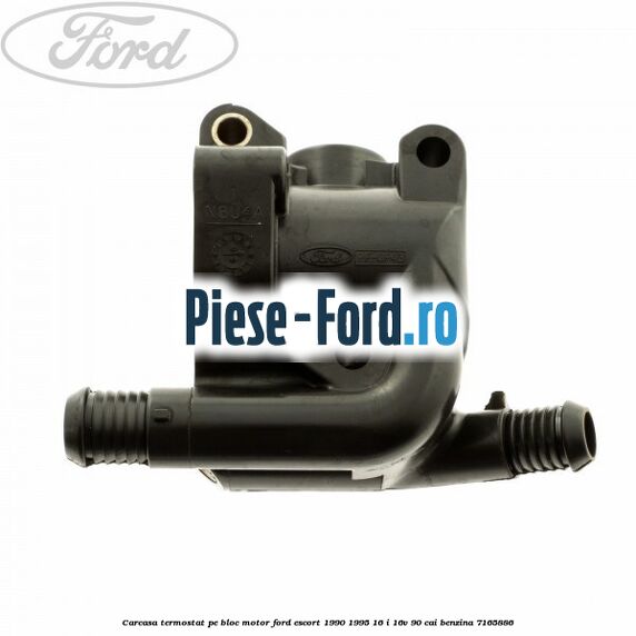Carcasa termostat pe bloc motor Ford Escort 1990-1995 1.6 i 16V 90 cai #0C147DD1D3