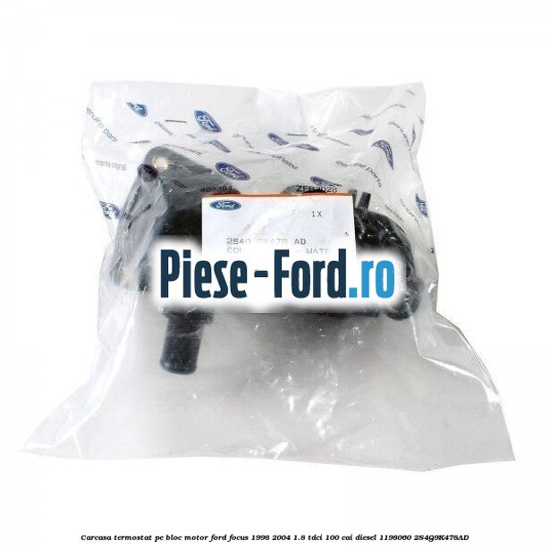 Carcasa termostat pe bloc motor Ford Focus 1998-2004 1.8 TDCi 100 cai diesel #36B25BE46F