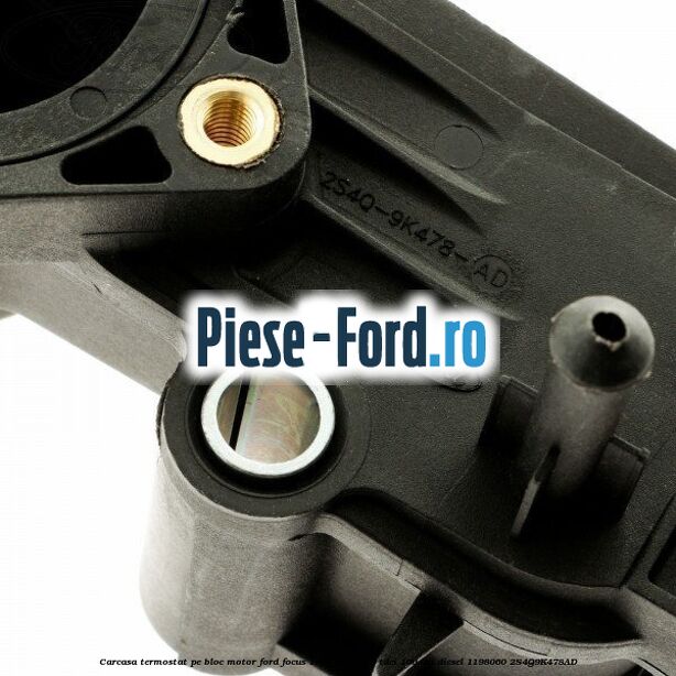 Carcasa termostat pe bloc motor Ford Focus 1998-2004 1.8 TDCi 100 cai diesel #36B25BE46F