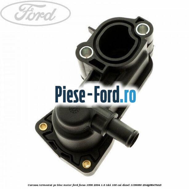 Carcasa termostat pe bloc motor Ford Focus 1998-2004 1.8 TDCi 100 cai diesel #36B25BE46F