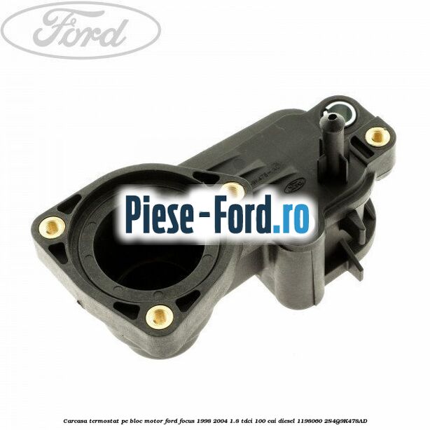 Carcasa termostat pe bloc motor Ford Focus 1998-2004 1.8 TDCi 100 cai diesel #36B25BE46F