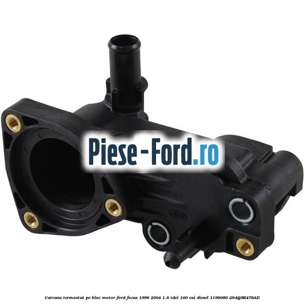 Carcasa termostat pe bloc motor Ford Focus 1998-2004 1.8 TDCi 100 cai diesel #36B25BE46F