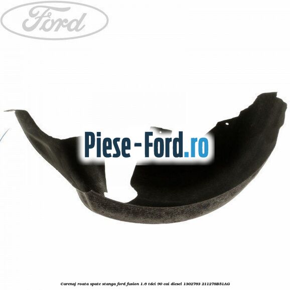 Carenaj roata spate stanga Ford Fusion 1.6 TDCi 90 cai diesel