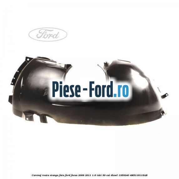 Carenaj roata stanga fata Ford Focus 2008-2011 1.6 TDCi 90 cai diesel #6CAB37FEAD