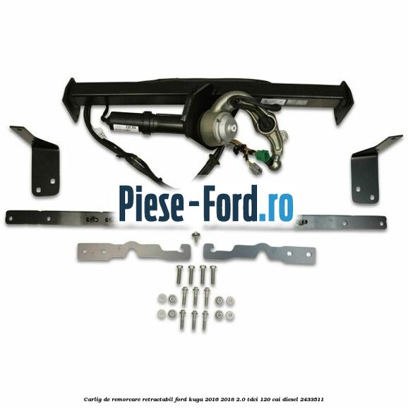 Carlig de remorcare retractabil Ford Kuga 2016-2018 2.0 TDCi 120 cai diesel