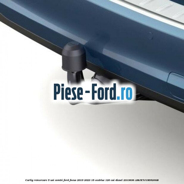 Carlig remorcare 5 usi combi Ford Focus 2019-2023 1.5 EcoBlue 120 cai #E9C40E1CBC