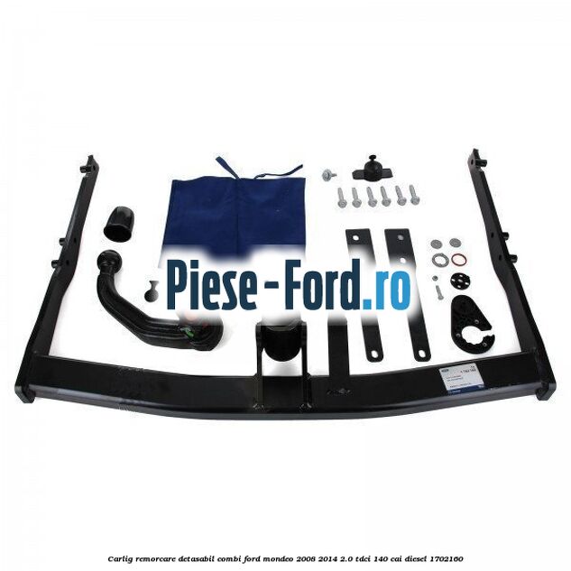 Carlig remorcare detasabil combi Ford Mondeo 2008-2014 2.0 TDCi 140 cai #AED78E9324