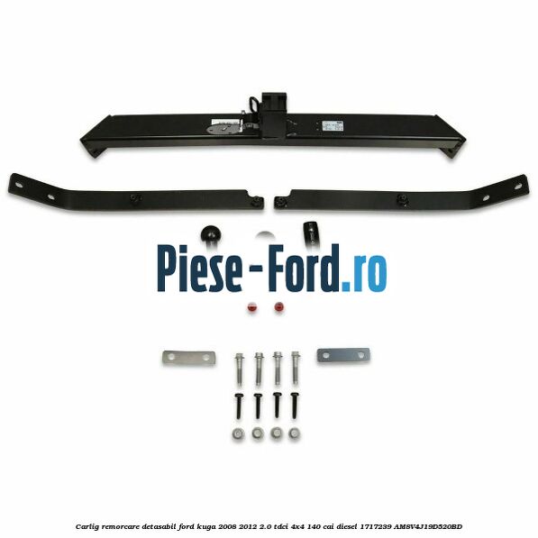 Capac protectie carlig remorcare spre spate Ford Kuga 2008-2012 2.0 TDCI 4x4 140 cai diesel