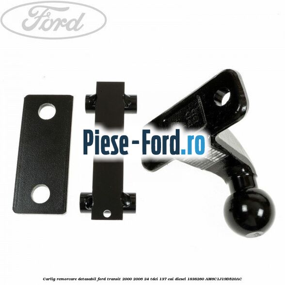 Carlig remorcare detasabil Ford Transit 2000-2006 2.4 TDCi 137 cai #7ABB0A886C
