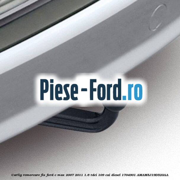 Capac protectie carlig remorcare spre spate Ford C-Max 2007-2011 1.6 TDCi 109 cai diesel