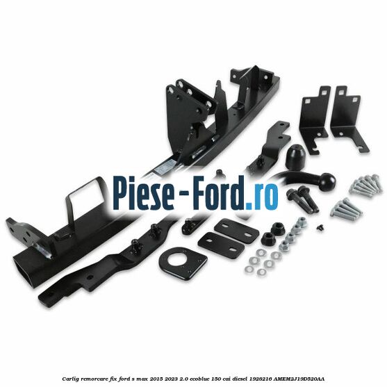 Carlig remorcare fix Ford S-Max 2015-2023 2.0 EcoBlue 150 cai diesel #7573BEDA43