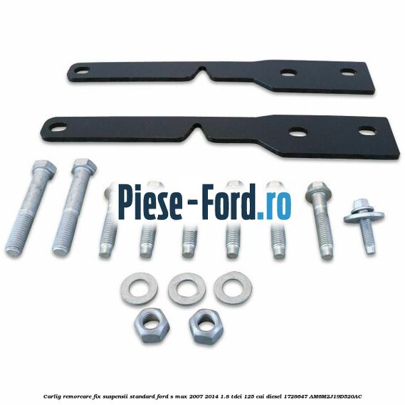 Carlig remorcare fix (suspensii standard) Ford S-Max 2007-2014 1.8 TDCi 125 cai diesel #6FD4B1B7EB