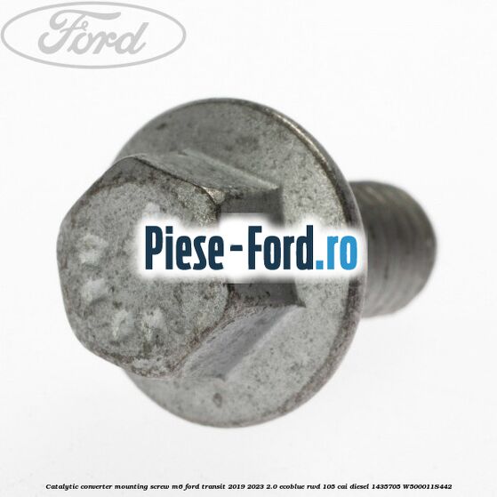 Catalytic converter mounting screw M6 Ford Transit 2019-2023 2.0 EcoBlue RWD 105 cai diesel #3662763D95