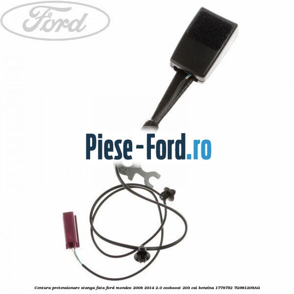 Centura pretensionare dreapta fata Ford Mondeo 2008-2014 2.0 EcoBoost 203 cai benzina