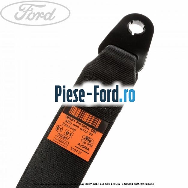 Centura scaun fata dreapta Ford C-Max 2007-2011 2.0 TDCi 110 cai  #C57D84A79F
