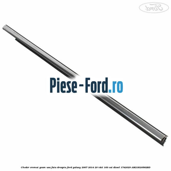 Cheder cromat geam usa fata dreapta Ford Galaxy 2007-2014 2.0 TDCi 163 cai #4A7DB53FF4