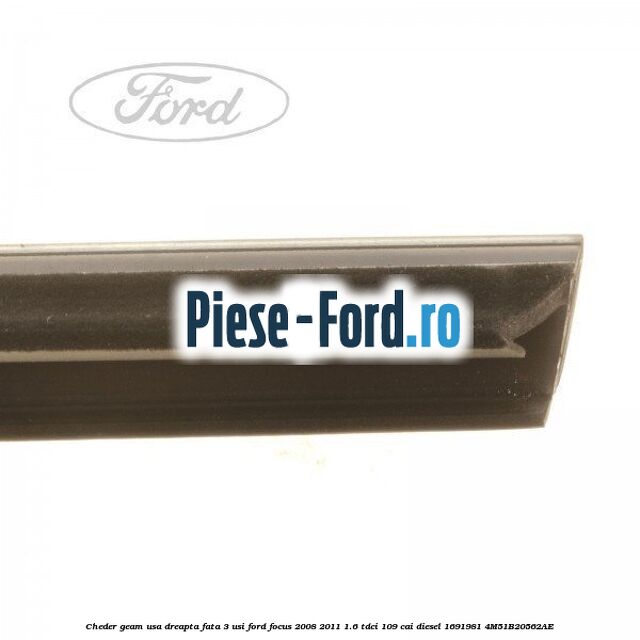 Cheder geam usa dreapta fata 3 usi Ford Focus 2008-2011 1.6 TDCi 109 cai diesel #AEDAD0C022