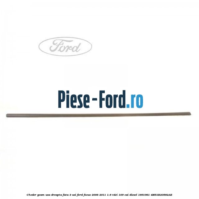 Cheder geam usa dreapta fata 3 usi Ford Focus 2008-2011 1.6 TDCi 109 cai diesel #AEDAD0C022