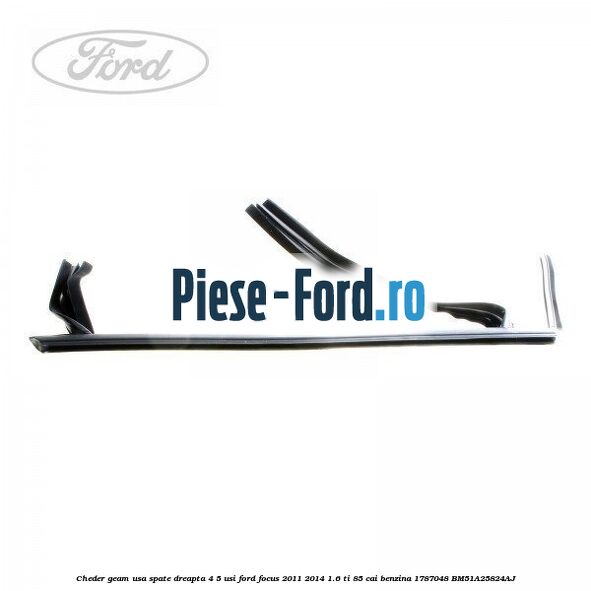 Cheder geam usa spate dreapta 4/5 usi Ford Focus 2011-2014 1.6 Ti 85 cai benzina