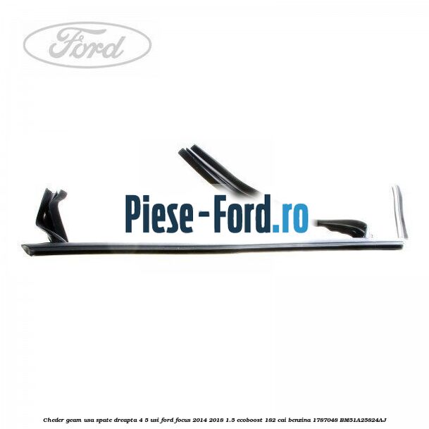 Cheder geam usa spate dreapta Ford Focus 2014-2018 1.5 EcoBoost 182 cai benzina