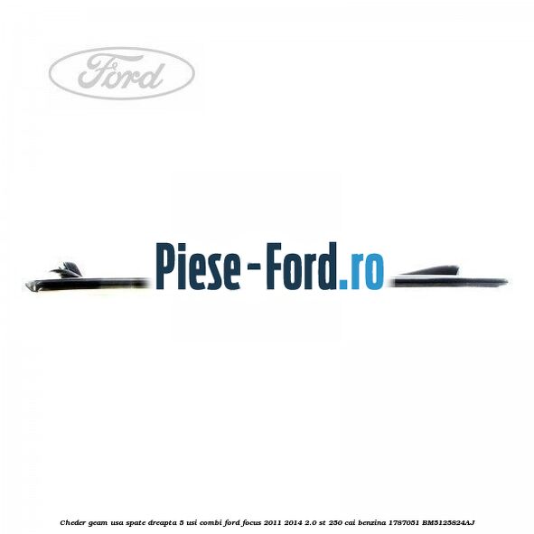 Cheder geam usa spate dreapta 4/5 usi Ford Focus 2011-2014 2.0 ST 250 cai benzina