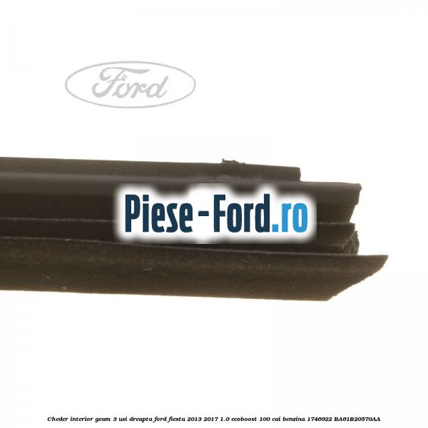 Cheder interior geam 3 usi dreapta Ford Fiesta 2013-2017 1.0 EcoBoost 100 cai benzina