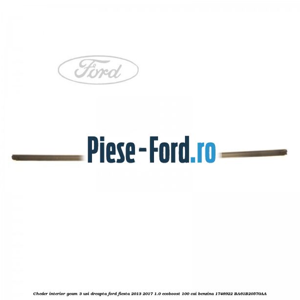 Cheder interior geam 3 usi dreapta Ford Fiesta 2013-2017 1.0 EcoBoost 100 cai benzina