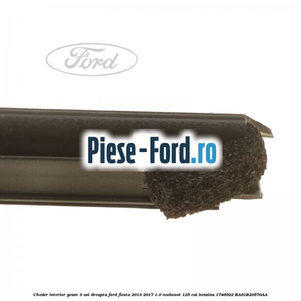 Cheder interior geam 3 usi dreapta Ford Fiesta 2013-2017 1.0 EcoBoost 125 cai benzina
