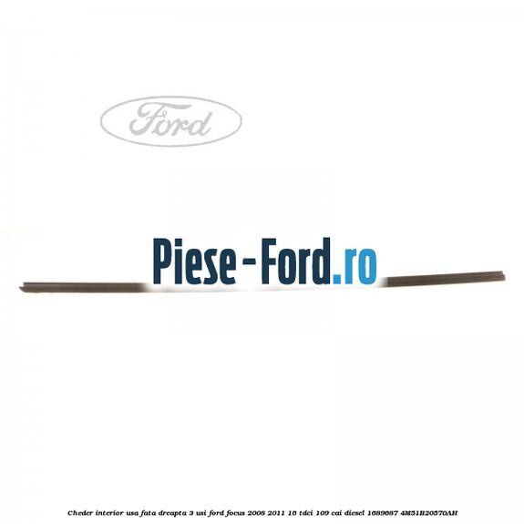 Cheder interior usa fata dreapta 3 usi Ford Focus 2008-2011 1.6 TDCi 109 cai #F53950EEE7