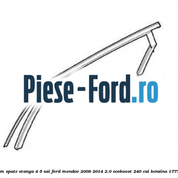 Cheder superior geam spate stanga 4/5 usi Ford Mondeo 2008-2014 2.0 EcoBoost 240 cai benzina