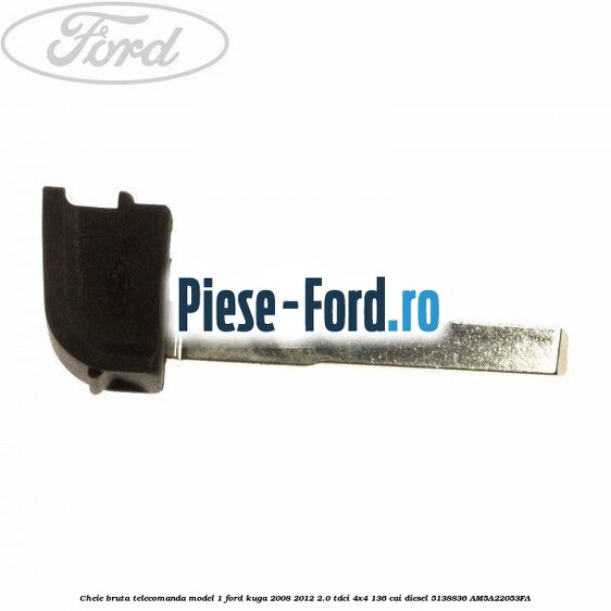 Cheie bruta culoare neagra fara cip Ford Kuga 2008-2012 2.0 TDCi 4x4 136 cai diesel