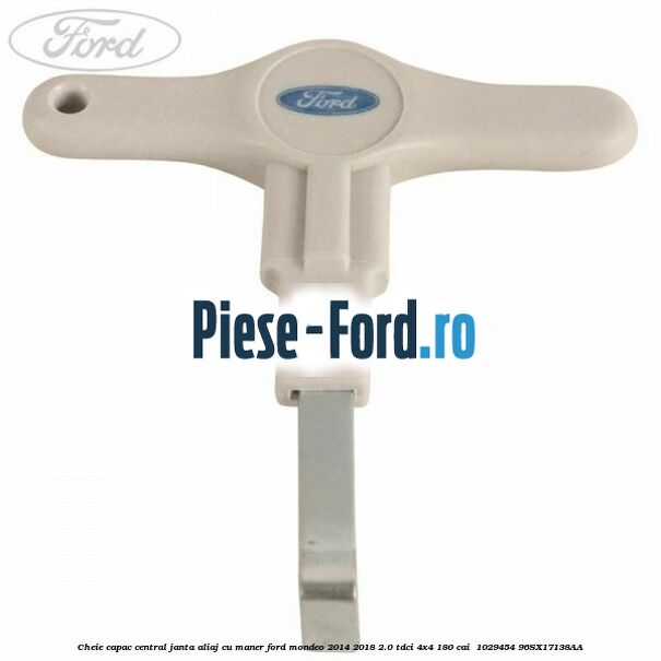Cheie capac central janta aliaj cu maner Ford Mondeo 2014-2018 2.0 TDCi 4x4 180 cai  #2370F75C99
