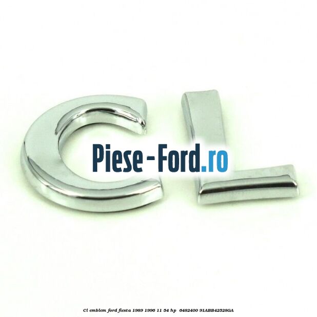 CL emblem Ford Fiesta 1989-1996 1.1 54 HP #678AC3C72B