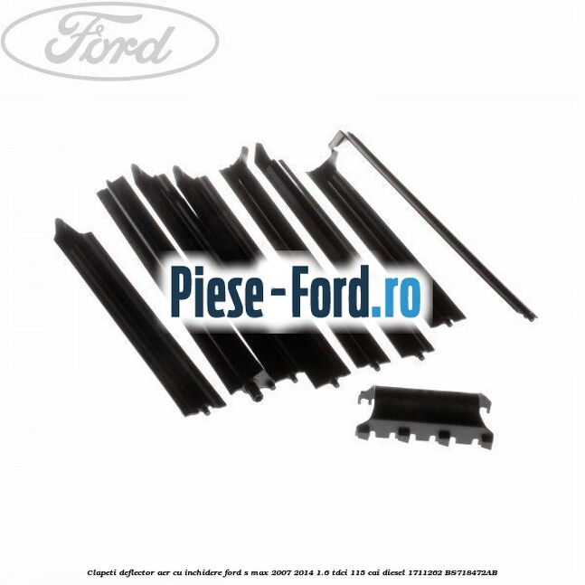 Clapeti deflector aer cu inchidere Ford S-Max 2007-2014 1.6 TDCi 115 cai diesel