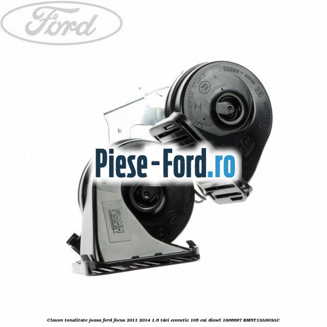 Claxon, tonalitate joasa Ford Focus 2011-2014 1.6 TDCi ECOnetic 105 cai diesel