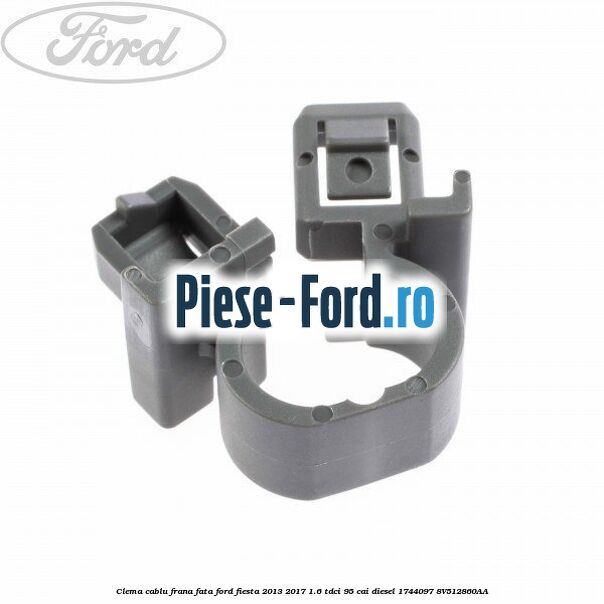 Clema cablu frana fata Ford Fiesta 2013-2017 1.6 TDCi 95 cai diesel