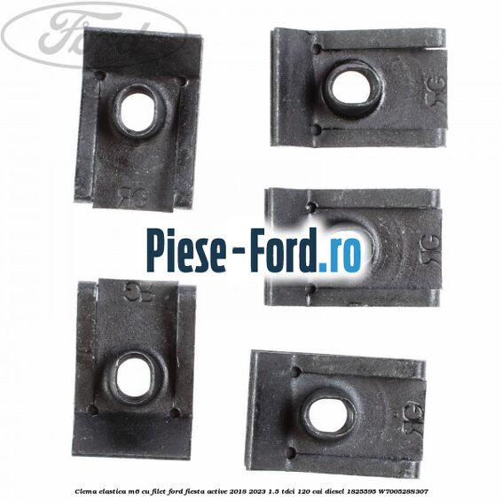 Clema elastica M6 cu filet Ford Fiesta Active 2018-2023 1.5 TDCi 120 cai diesel #838E012B1E