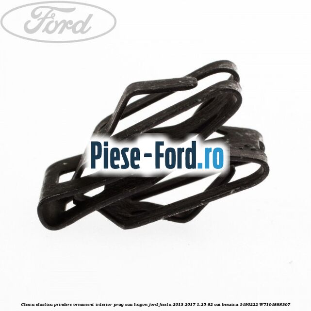 Clema elastica prindere insonorizant panou bord spre motor Ford Fiesta 2013-2017 1.25 82 cai benzina