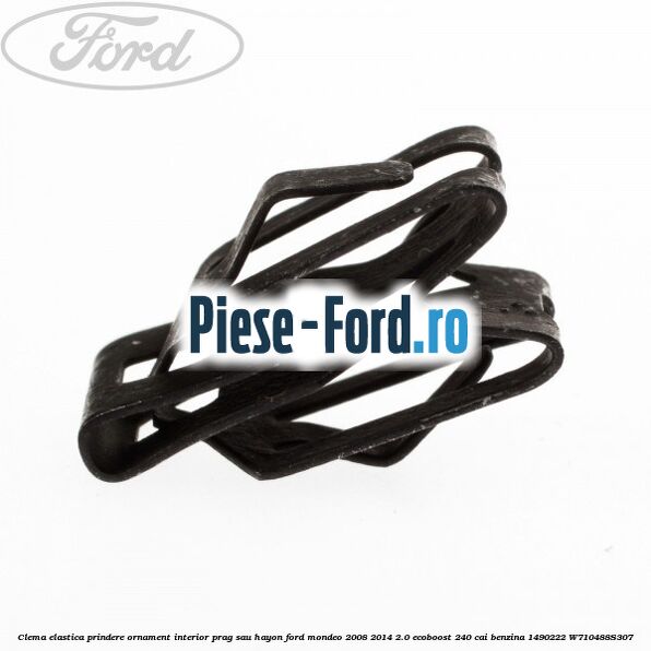 Clema elastica prindere insonorizant panou bord spre motor Ford Mondeo 2008-2014 2.0 EcoBoost 240 cai benzina