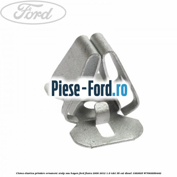 Clema elastica prindere ornament stalp sau hayon Ford Fiesta 2008-2012 1.6 TDCi 95 cai diesel