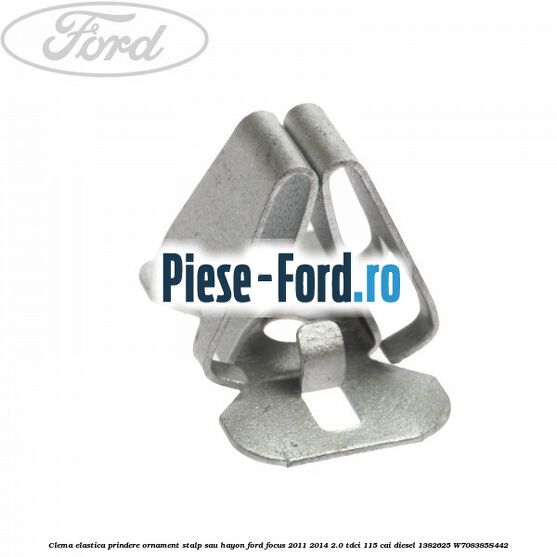 Clema elastica prindere insonorizant panou bord spre motor Ford Focus 2011-2014 2.0 TDCi 115 cai diesel