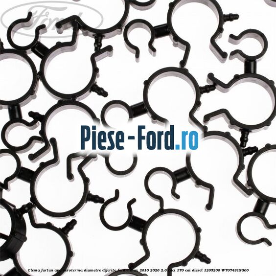 Clema furtun apa aeroterma diametre diferite Ford C-Max 2016-2020 2.0 TDCi 170 cai diesel #F909DCFAF2
