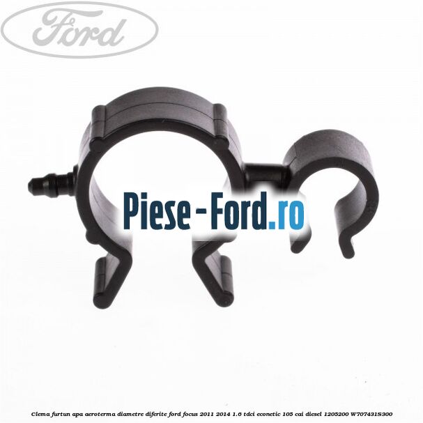 Clema furtun apa aeroterma diametre diferite Ford Focus 2011-2014 1.6 TDCi ECOnetic 105 cai diesel #8D0EB55F97